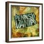 Pennsylvania-Art Licensing Studio-Framed Giclee Print