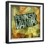 Pennsylvania-Art Licensing Studio-Framed Giclee Print