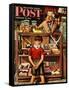 "Penny Candy," Saturday Evening Post Cover, September 23, 1944-Stevan Dohanos-Framed Stretched Canvas