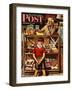 "Penny Candy," Saturday Evening Post Cover, September 23, 1944-Stevan Dohanos-Framed Giclee Print