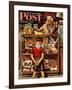 "Penny Candy," Saturday Evening Post Cover, September 23, 1944-Stevan Dohanos-Framed Giclee Print