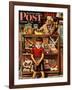 "Penny Candy," Saturday Evening Post Cover, September 23, 1944-Stevan Dohanos-Framed Giclee Print