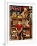 "Penny Candy," Saturday Evening Post Cover, September 23, 1944-Stevan Dohanos-Framed Premium Giclee Print