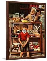 "Penny Candy," September 23, 1944-Stevan Dohanos-Framed Giclee Print