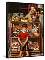 "Penny Candy," September 23, 1944-Stevan Dohanos-Framed Stretched Canvas