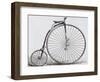 Penny-Farthing Bicycle. Engraving. 19th Century-null-Framed Giclee Print