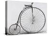 Penny-Farthing Bicycle. Engraving. 19th Century-null-Stretched Canvas