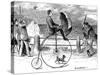 Penny Farthing Bicycle 'Under Full Sail', 1890-null-Stretched Canvas