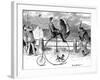 Penny Farthing Bicycle 'Under Full Sail', 1890-null-Framed Photographic Print