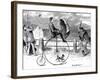 Penny Farthing Bicycle 'Under Full Sail', 1890-null-Framed Photographic Print