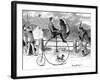 Penny Farthing Bicycle 'Under Full Sail', 1890-null-Framed Photographic Print