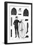 Penny-Farthing Clothing for Men-null-Framed Giclee Print