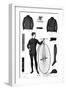 Penny-Farthing Clothing for Men-null-Framed Giclee Print