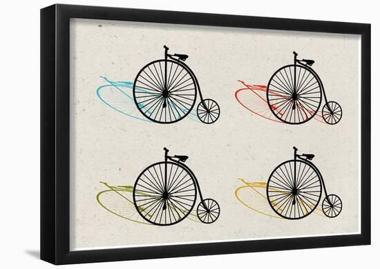 Penny Farthing Pop Art-null-Framed Poster