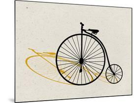 Penny Farthing Pop Art-null-Mounted Poster