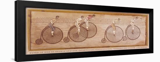 Penny Farthing Race-null-Framed Art Print