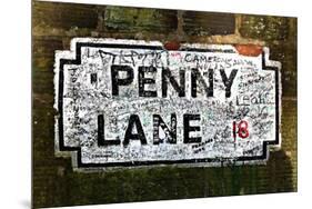 Penny Lane Street-null-Mounted Photo