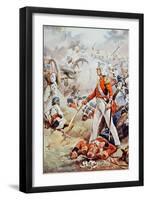 Pennycuick Was Killed: His Gallant Son, a Mere Lad, Sprang Forward and Bestrode His Father's Body-Walter Paget-Framed Giclee Print
