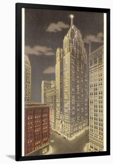 Penobscot Building, Detroit, Michigan-null-Framed Art Print