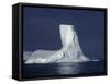 Penola Strait, Pleneau Island, Columnar Iceberg in Evening Light, Antarctica-Allan White-Framed Stretched Canvas