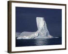 Penola Strait, Pleneau Island, Columnar Iceberg in Evening Light, Antarctica-Allan White-Framed Photographic Print