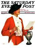 "And the Winner Is," Saturday Evening Post Cover, October 25, 1936-Penrhyn Stanlaws-Giclee Print