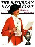 "Tennis in Blue," Saturday Evening Post Cover, June 16, 1934-Penrhyn Stanlaws-Giclee Print
