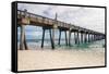 Pensacola Beach Fishing Pier, Florida-forestpath-Framed Stretched Canvas