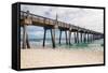 Pensacola Beach Fishing Pier, Florida-forestpath-Framed Stretched Canvas