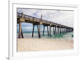 Pensacola Beach Fishing Pier, Florida-forestpath-Framed Photographic Print