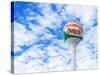 Pensacola Beach Florida Iconic Beach Ball Water Tower with Blue Skies-Cory Woodruff-Stretched Canvas