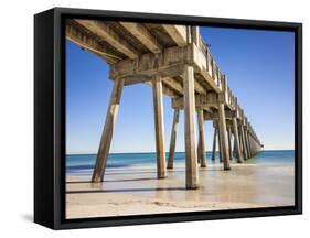 Pensacola Beach Pier is Located on Casino Beach. the Pier is 1,471 Feet Long, and Boasts Some of Th-JJM Photography-Framed Stretched Canvas