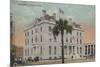 Pensacola, Florida - Exterior View of Post Office-Lantern Press-Mounted Art Print