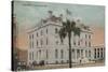 Pensacola, Florida - Exterior View of Post Office-Lantern Press-Stretched Canvas