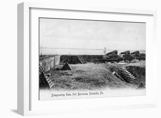 Pensacola, Florida - Fort Barrancas Cannons-Lantern Press-Framed Art Print