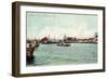 Pensacola, Florida - Harbor Scene-Lantern Press-Framed Art Print