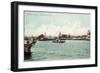 Pensacola, Florida - Harbor Scene-Lantern Press-Framed Art Print