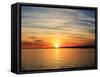 Pensacola Florida Red Sunset-Steven D Sepulveda-Framed Stretched Canvas