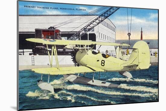 Pensacola, Florida - View of a Primary Training Hydroplane-Lantern Press-Mounted Art Print