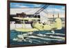 Pensacola, Florida - View of a Primary Training Hydroplane-Lantern Press-Framed Art Print