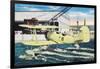 Pensacola, Florida - View of a Primary Training Hydroplane-Lantern Press-Framed Art Print