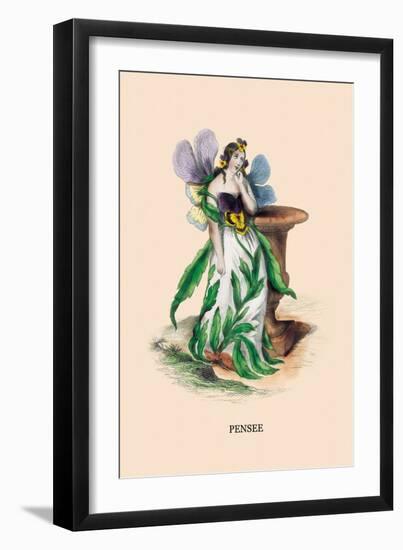 Pensee-J.J. Grandville-Framed Art Print