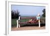 Pensioner Relaxing on a Bench-Victor De Schwanberg-Framed Premium Photographic Print