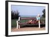 Pensioner Relaxing on a Bench-Victor De Schwanberg-Framed Premium Photographic Print