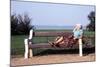 Pensioner Relaxing on a Bench-Victor De Schwanberg-Mounted Premium Photographic Print