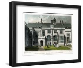 Pensioner's Hall, Charterhouse, London, 1830-J Rogers-Framed Premium Giclee Print