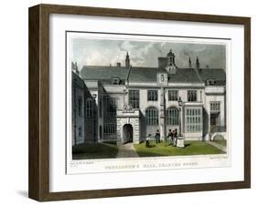 Pensioner's Hall, Charterhouse, London, 1830-J Rogers-Framed Giclee Print