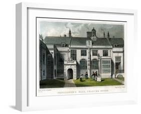Pensioner's Hall, Charterhouse, London, 1830-J Rogers-Framed Giclee Print