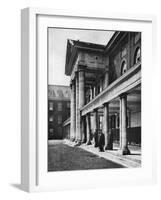 Pensioners in the Great Quadrangle of Chelsea Royal Hospital, London, 1926-1927-Taylor-Framed Giclee Print