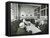 Pensioners Playing Cards in the Mens Day Room, Lambeth Home for Aged Poor, London, 1935-null-Framed Stretched Canvas